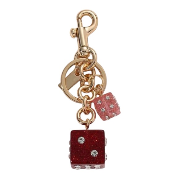 Accessories - •Roll the Glam• Colorful Sparkle Dice Game Bag Charm